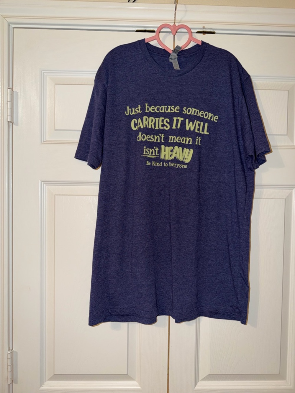 Next Level Apparel Navy Short-Sleeve Graphic Tee with Yellow Print